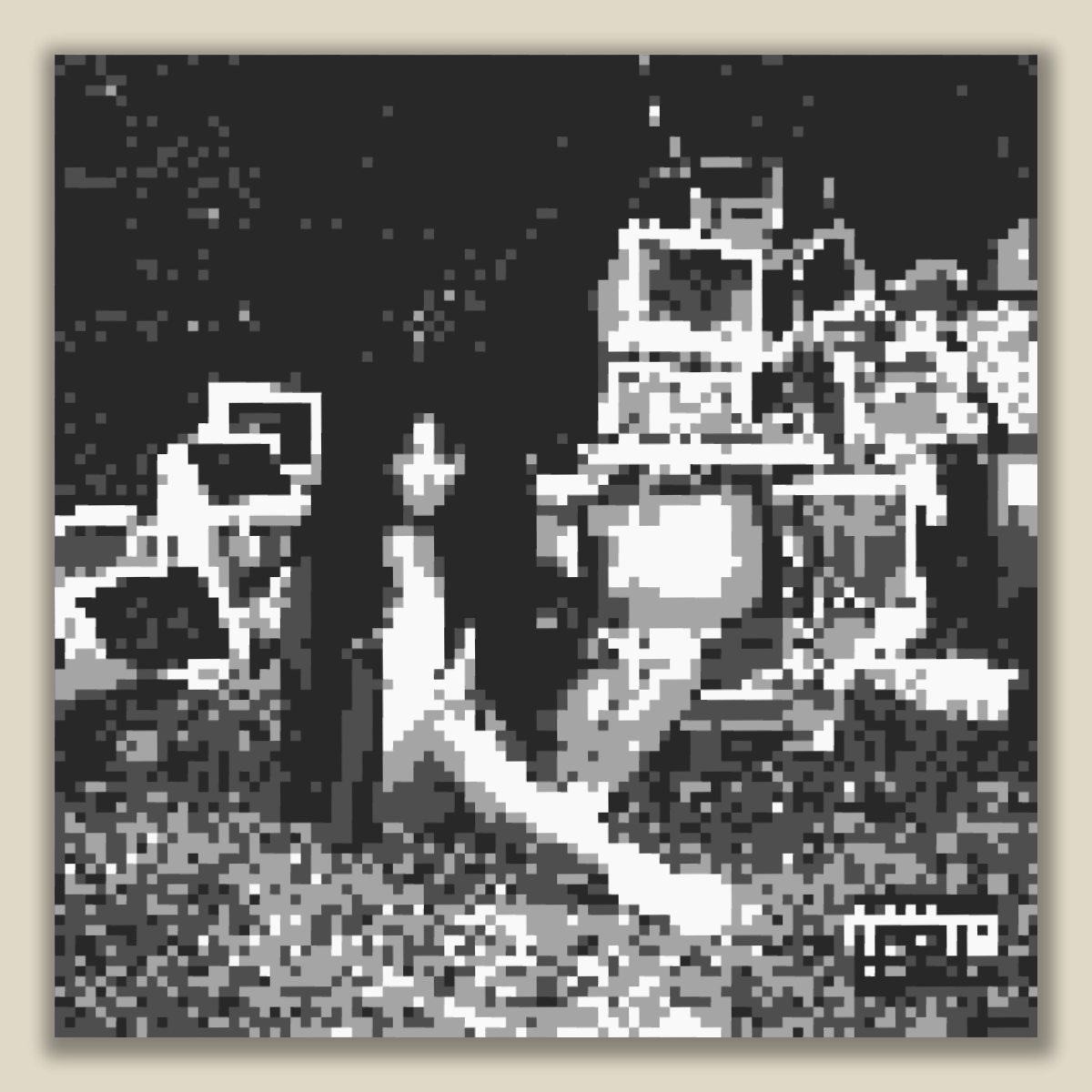 Broken Clocks 3D Pixel Album Art