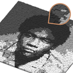 V. 3005 3D Pixel Album Art