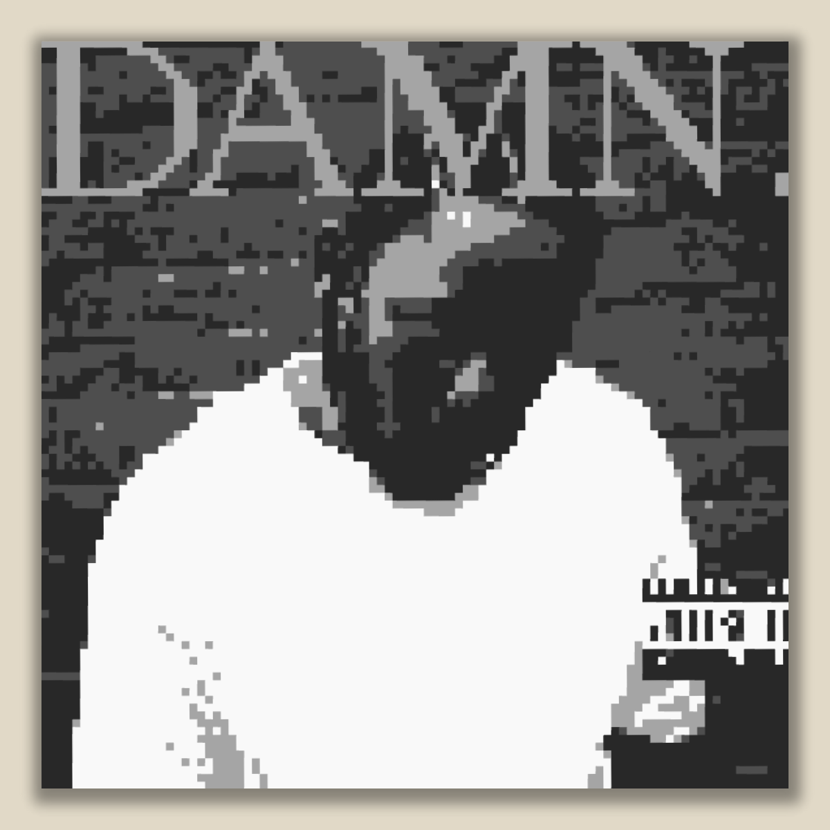 HUMBLE 3D Pixel Album Art