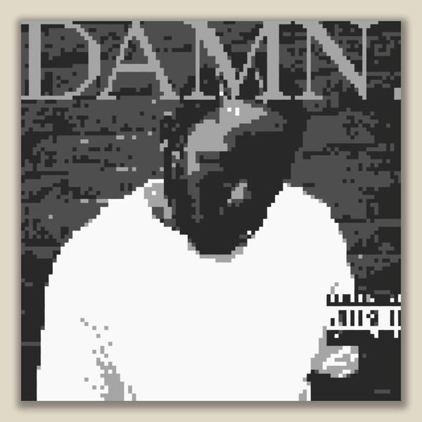HUMBLE 3D Pixel Album Art